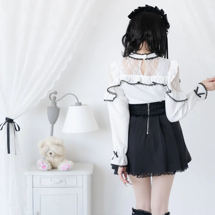 Dear My Love jirai kei heart stud skirt