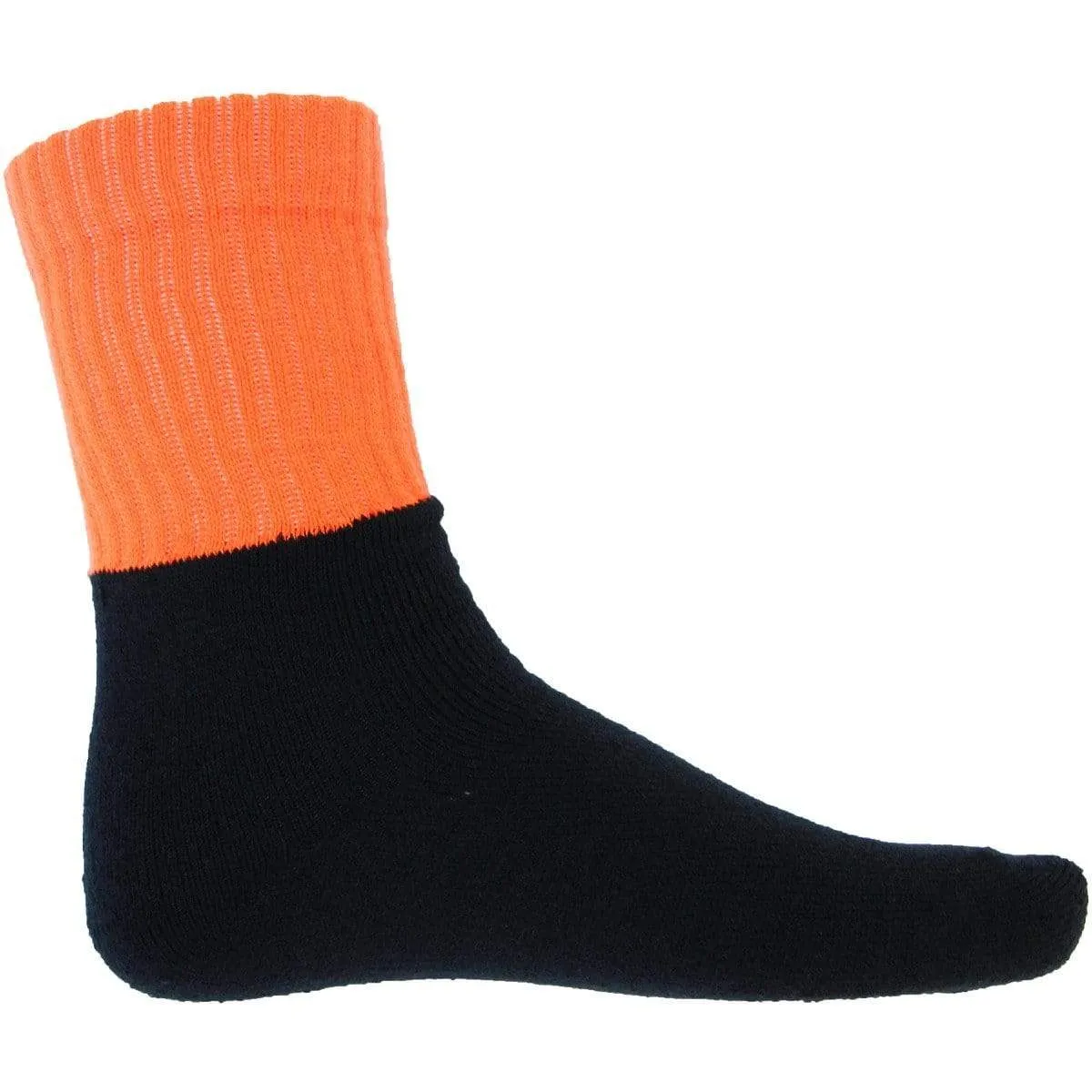 Dnc Workwear Hi-vis Two-tone Acrylic 3 Pack Work Socks - S123