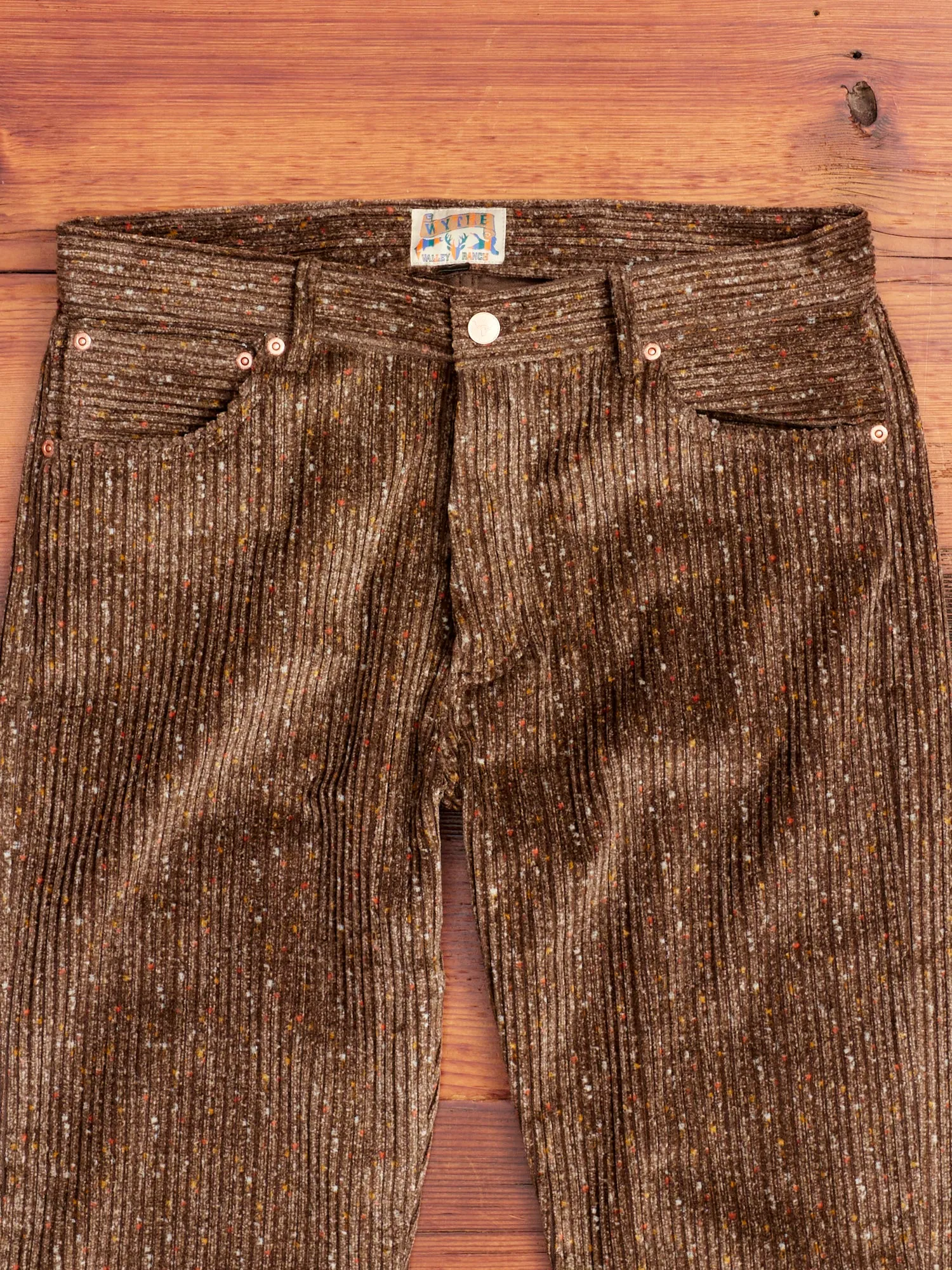 Donegal Corduroy Five Pocket Trousers in Rustic Brown