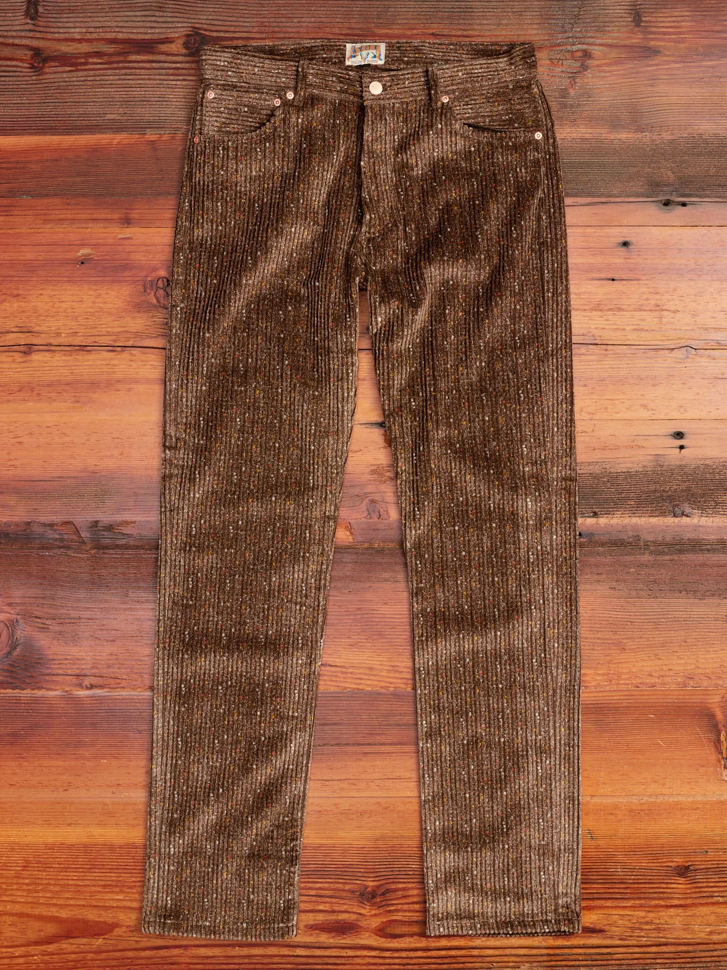 Donegal Corduroy Five Pocket Trousers in Rustic Brown