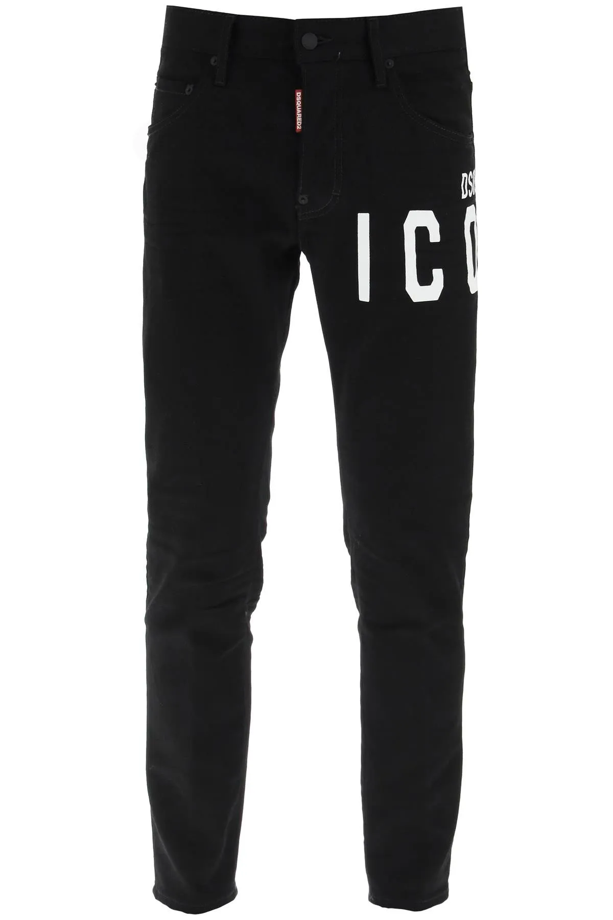 Dsquared2 black bull wash 'icon' skater jeans