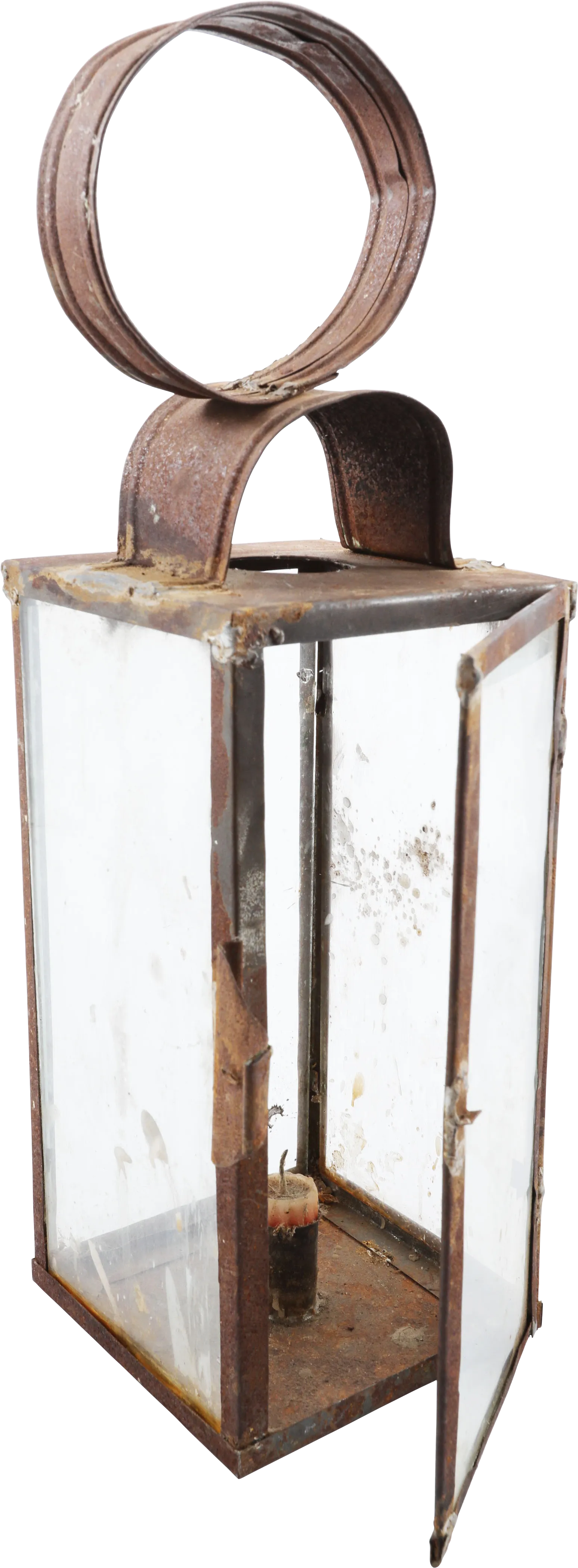 EARLY AMERICAN CANDLE LAMP OR LANTERN