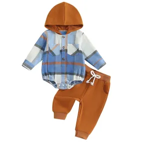 Fall Plaid Hoodie Sweatshirt