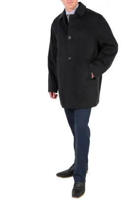 George Men's Wool Charcoal Top Coat