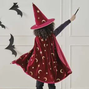 Ginger Ray Halloween Magician Cape the Little Rays | Velvet border