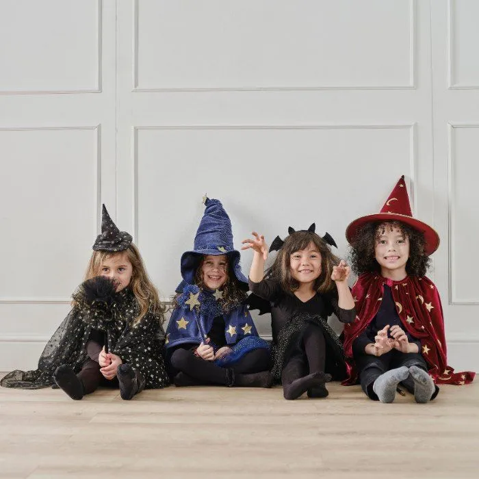 Ginger Ray Halloween Magician Cape the Little Rays | Velvet border