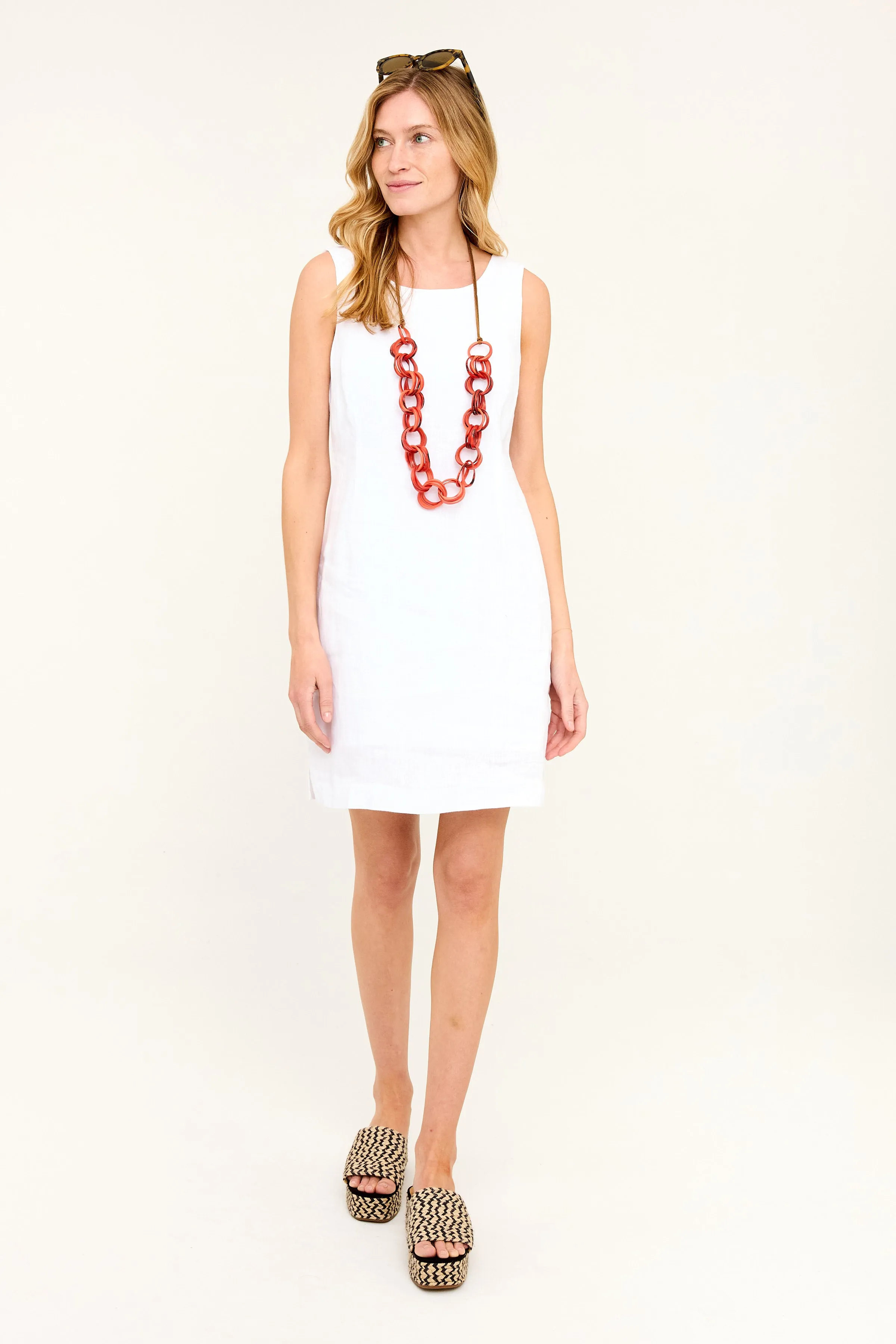 Ginnie Shift Dress- White