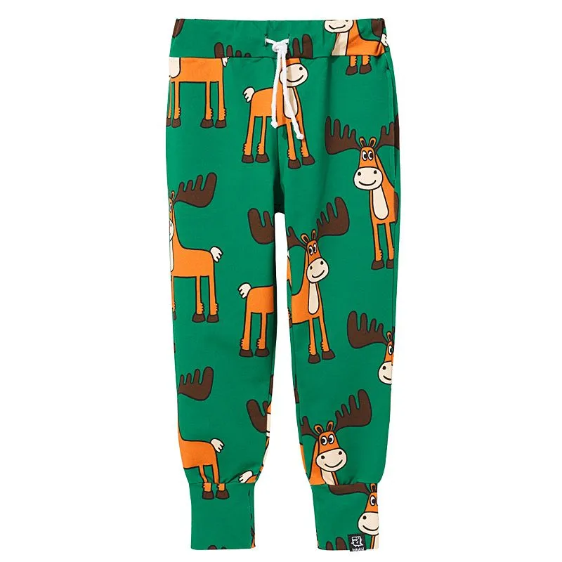 Green Moose Pocket Pants