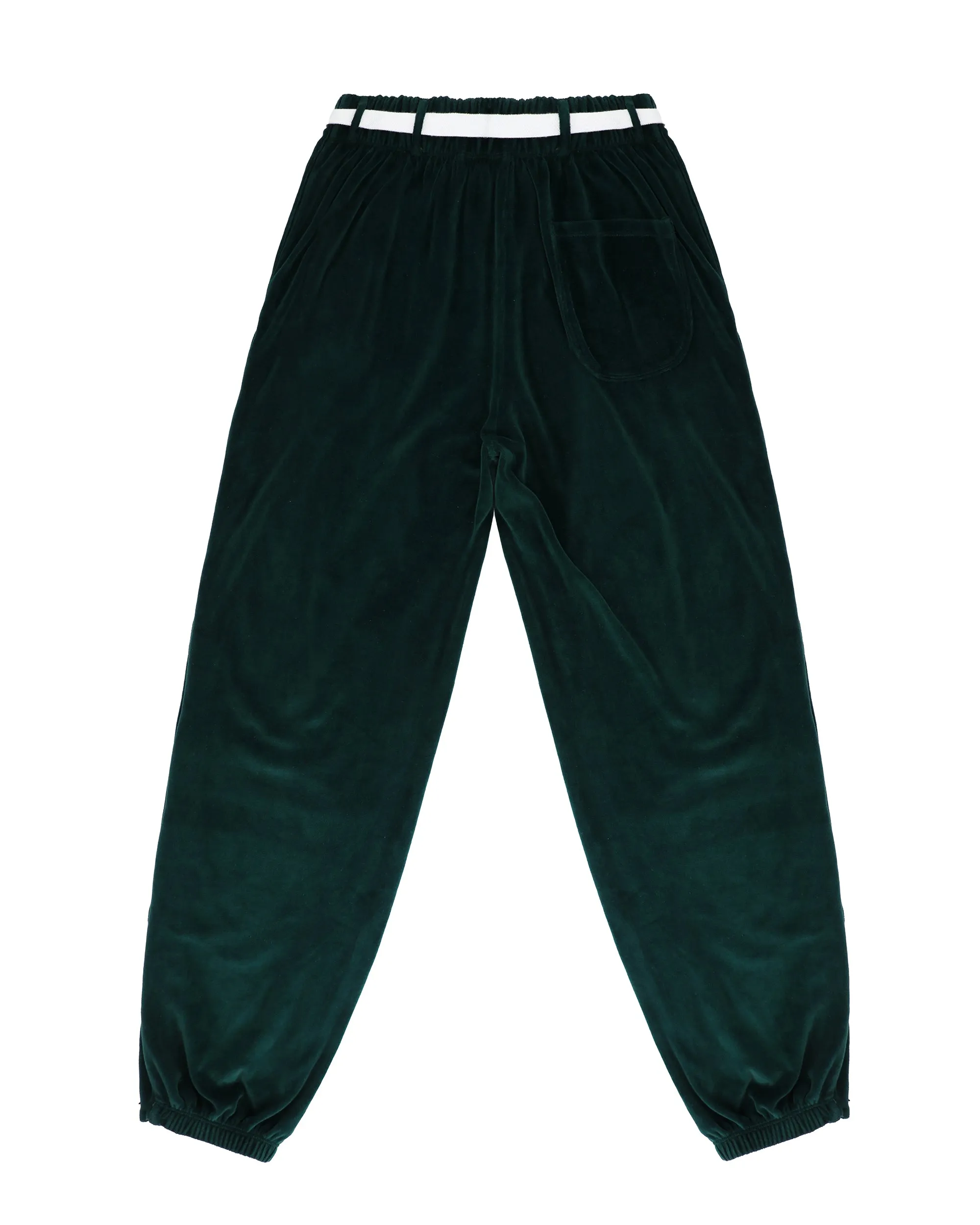 Green Oh Snap Velour Pants