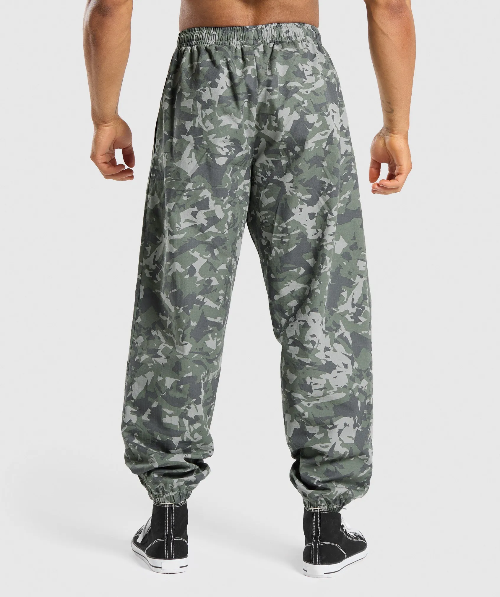 Gymshark Printed Pumper Pants - Unit Green