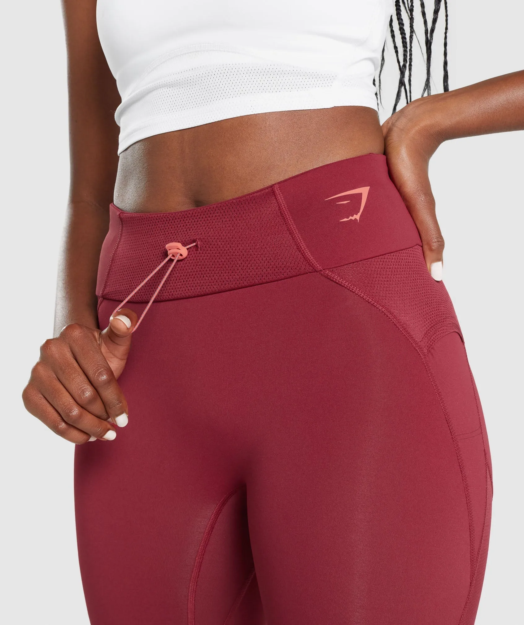 Gymshark Pulse Leggings - Burgundy