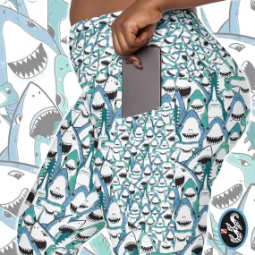 Happiest Sharks Pocket Leggings (2XS - 6X)