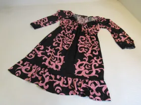 INC Dress Black/Pink Polyester Spandex Female Adult Size S -- Used