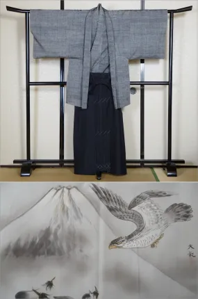 Jacket, kimono, hakama set / JKH #1-273