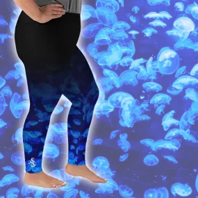 Jellyfish Bloom Plus Size Leggings