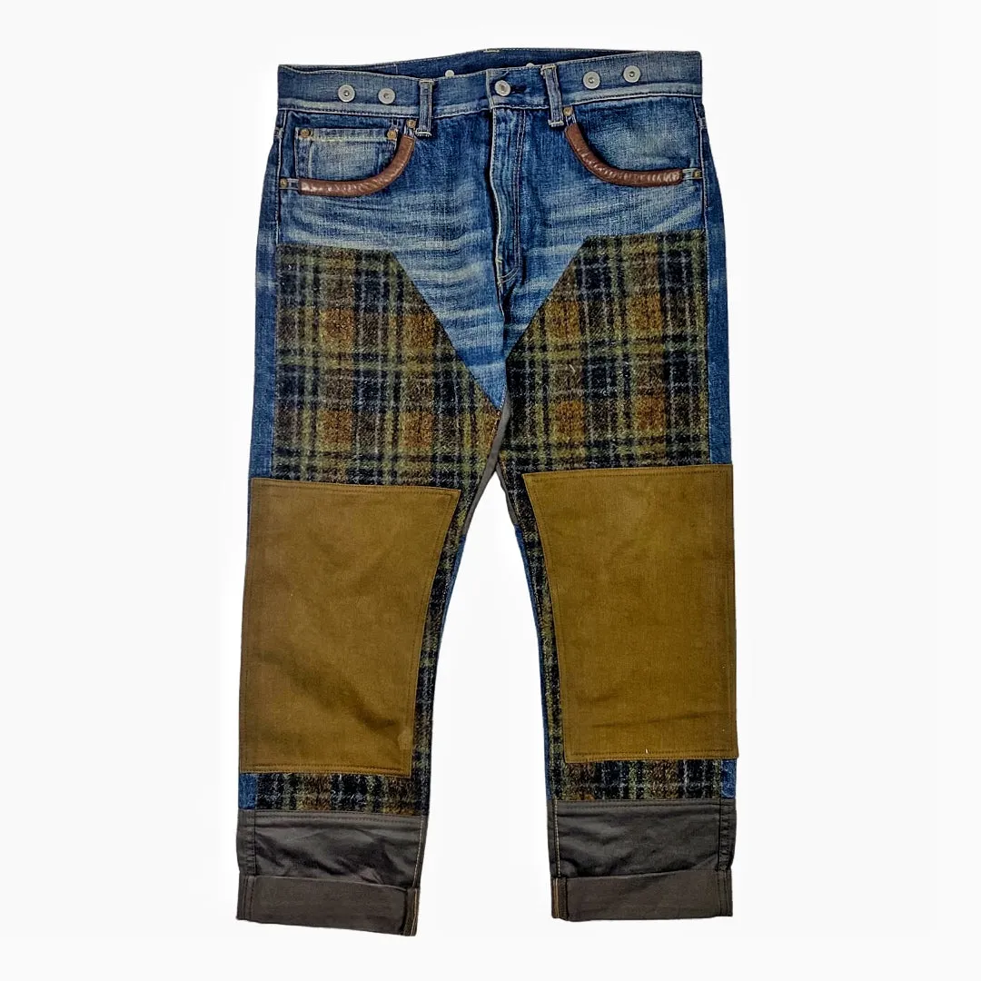 Junya Watanabe x Levis Tweed Patchwork Denim AW12-13 Sz 32