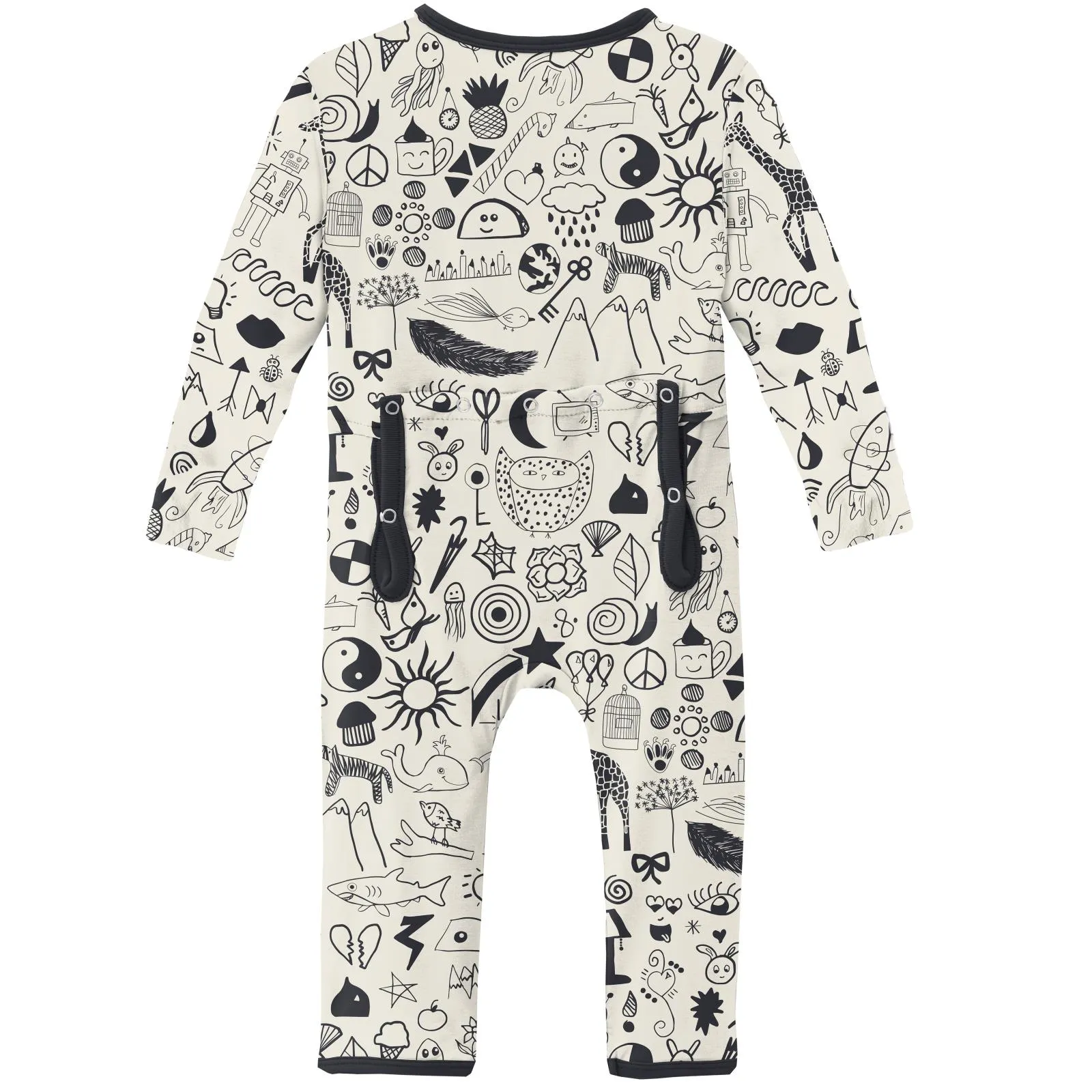 KicKee Pants Doodles Coverall with Zipper