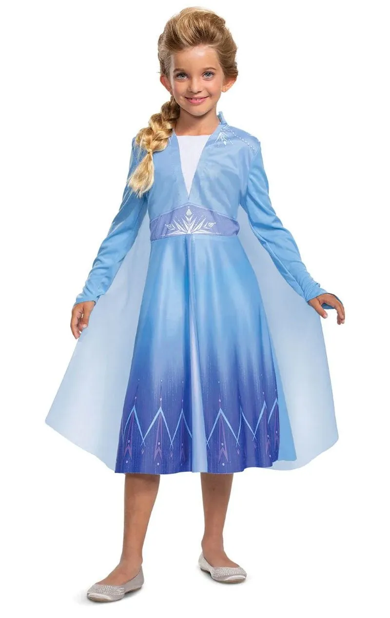 Kids Disney Elsa Frozen 2 Travelling Plus Costume