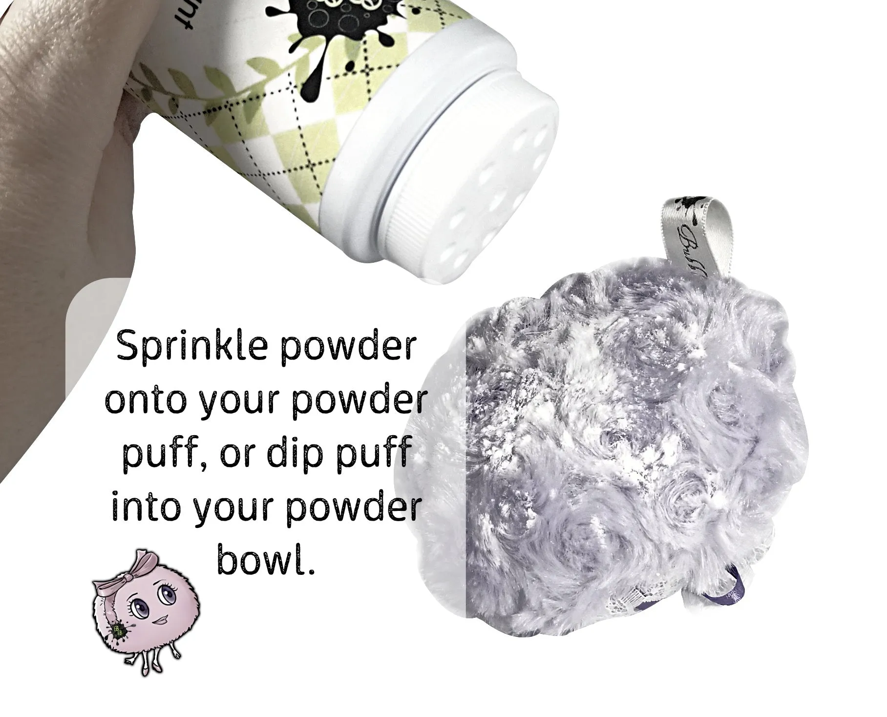 LAVENDER Powder Puff, 4 inch - gift box option