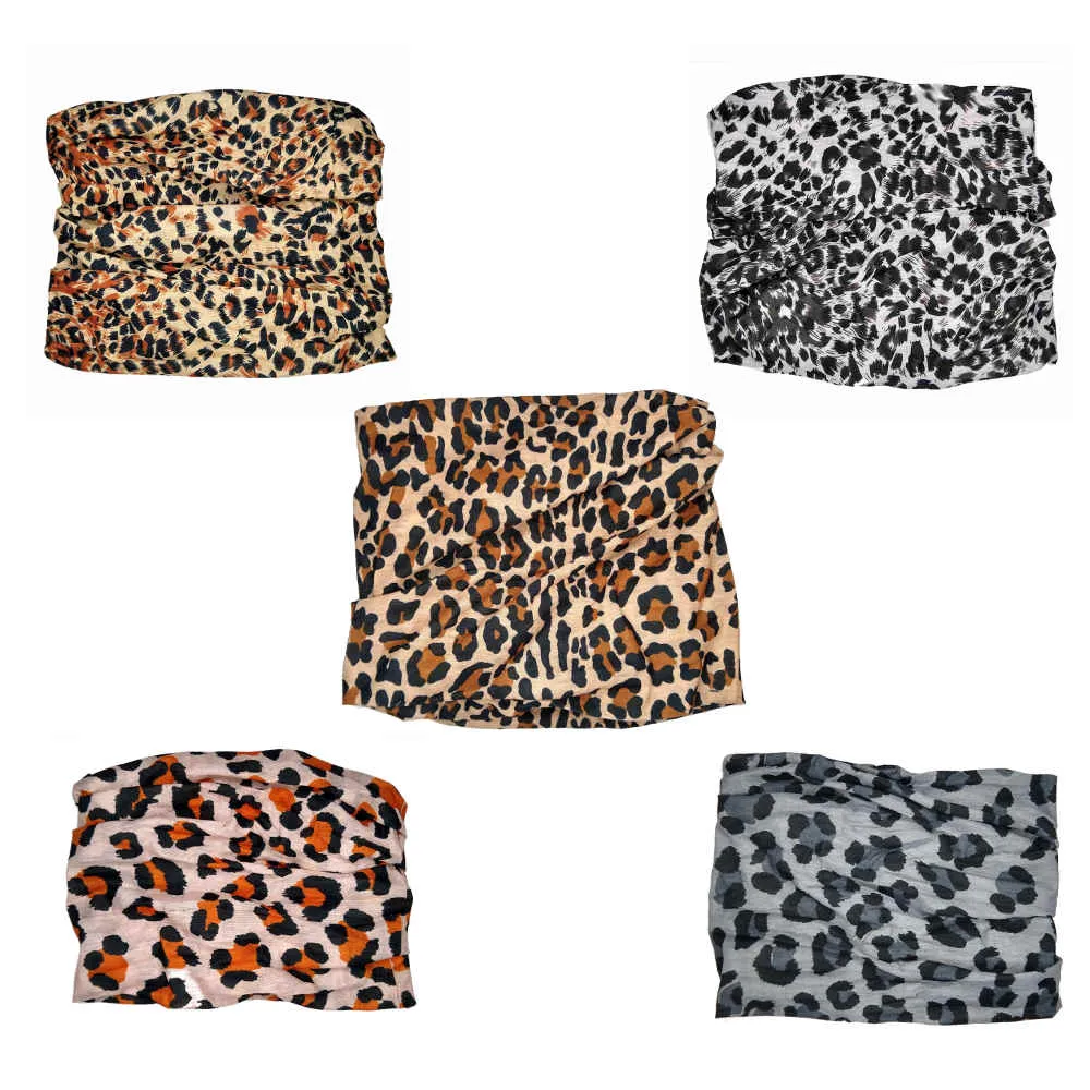 Leopard Print Tube Headbands