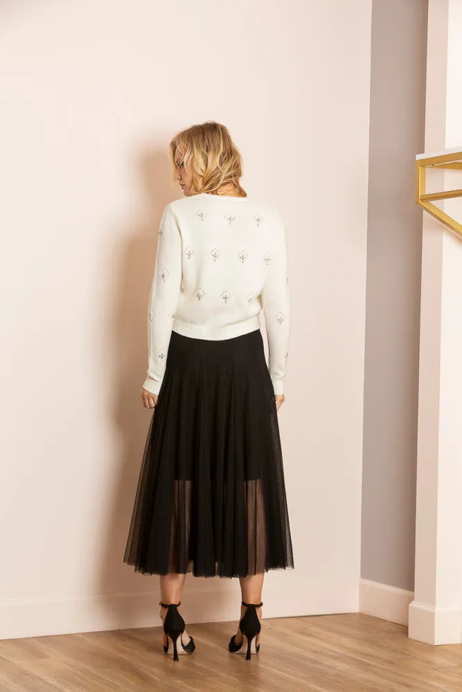 Lilliana Tulle Skirt with Merino Wool Lining