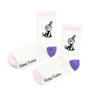 Little My Pranking Ladies Retro Socks - White