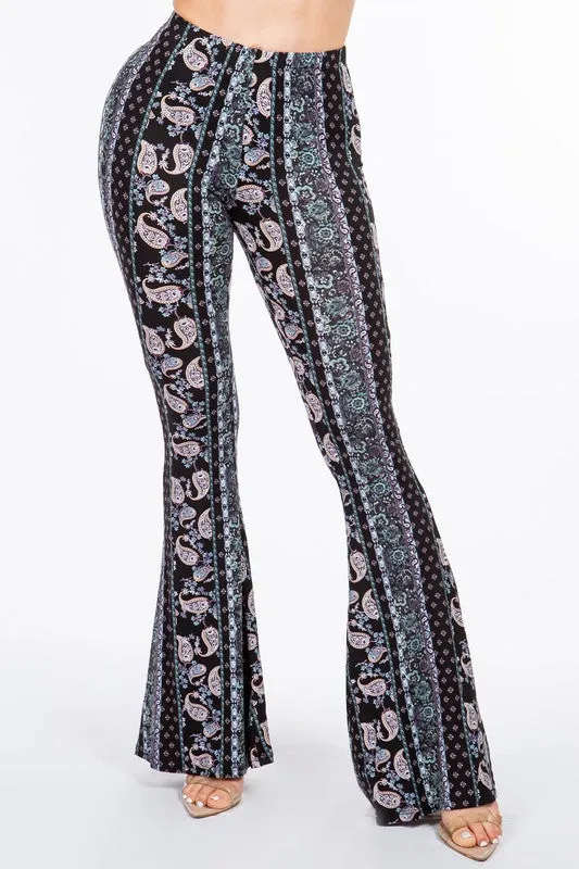 Look At Me Paisley Flare Pants