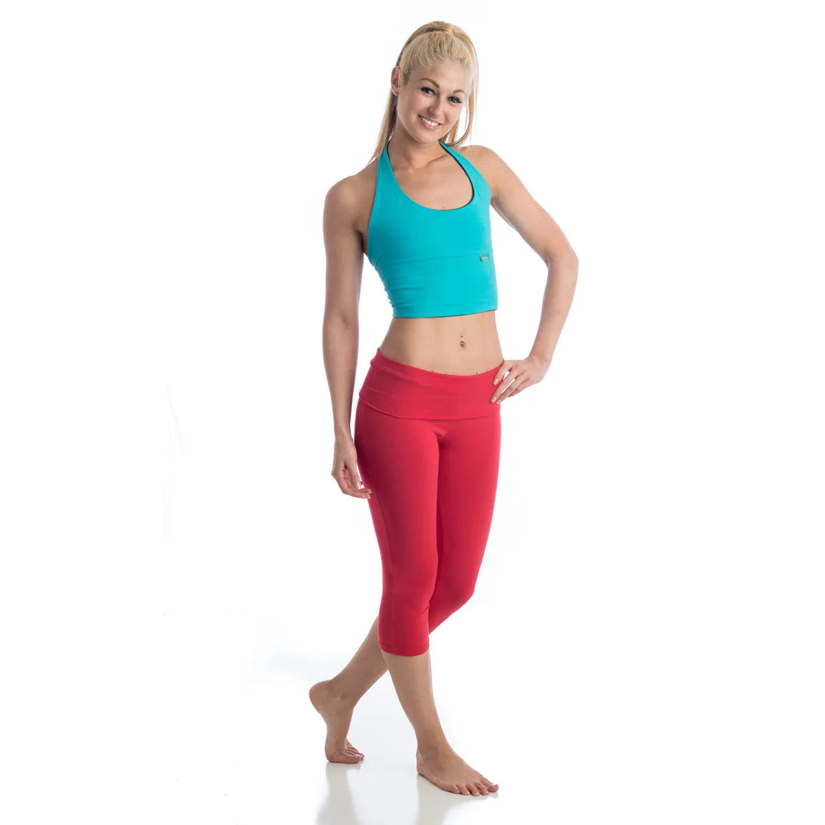 Love Capri Leggings - Red