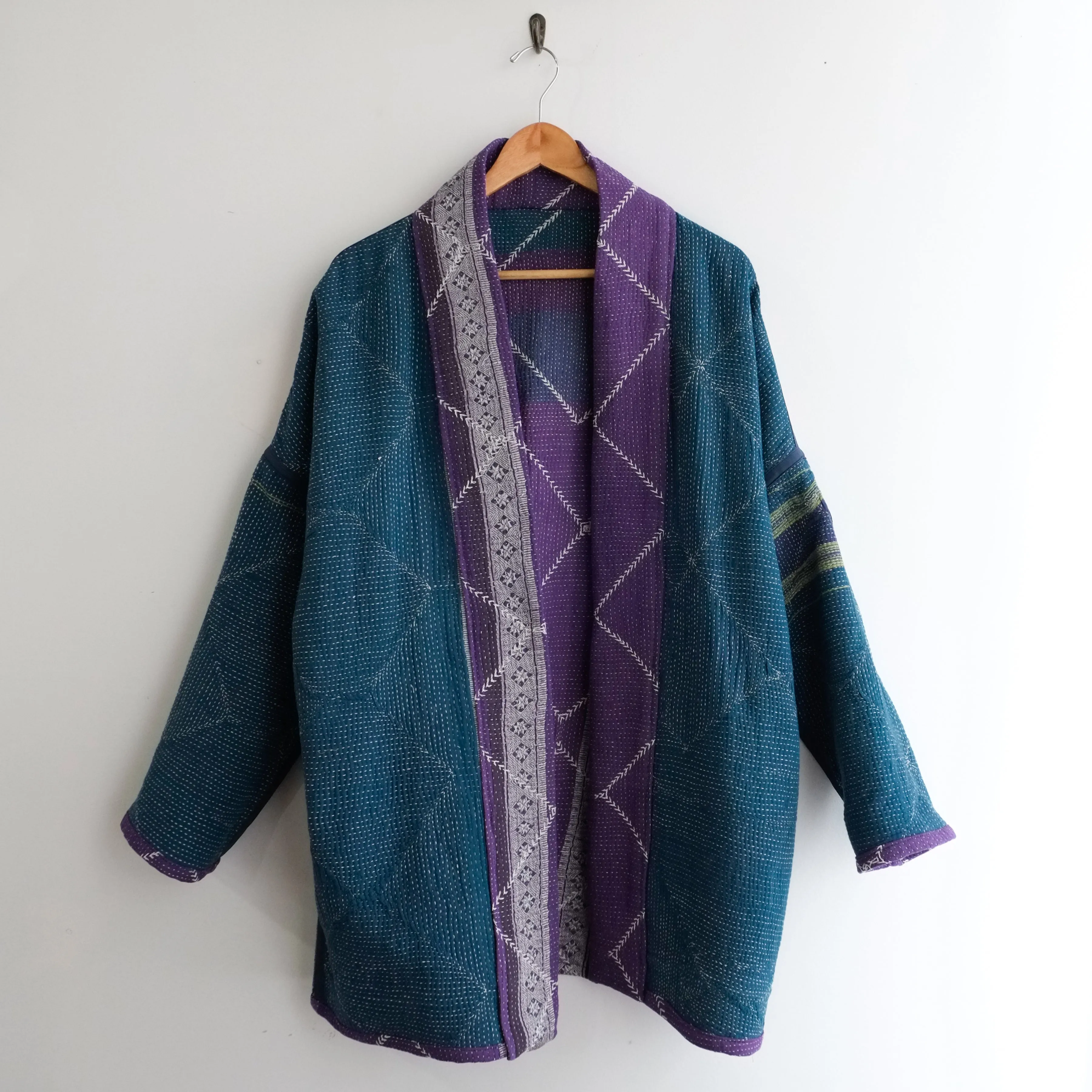 M Purple with Teal Anoushka Jacket LL126