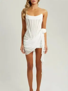 Mackenzie Off Shoulder Backless Mini Dress