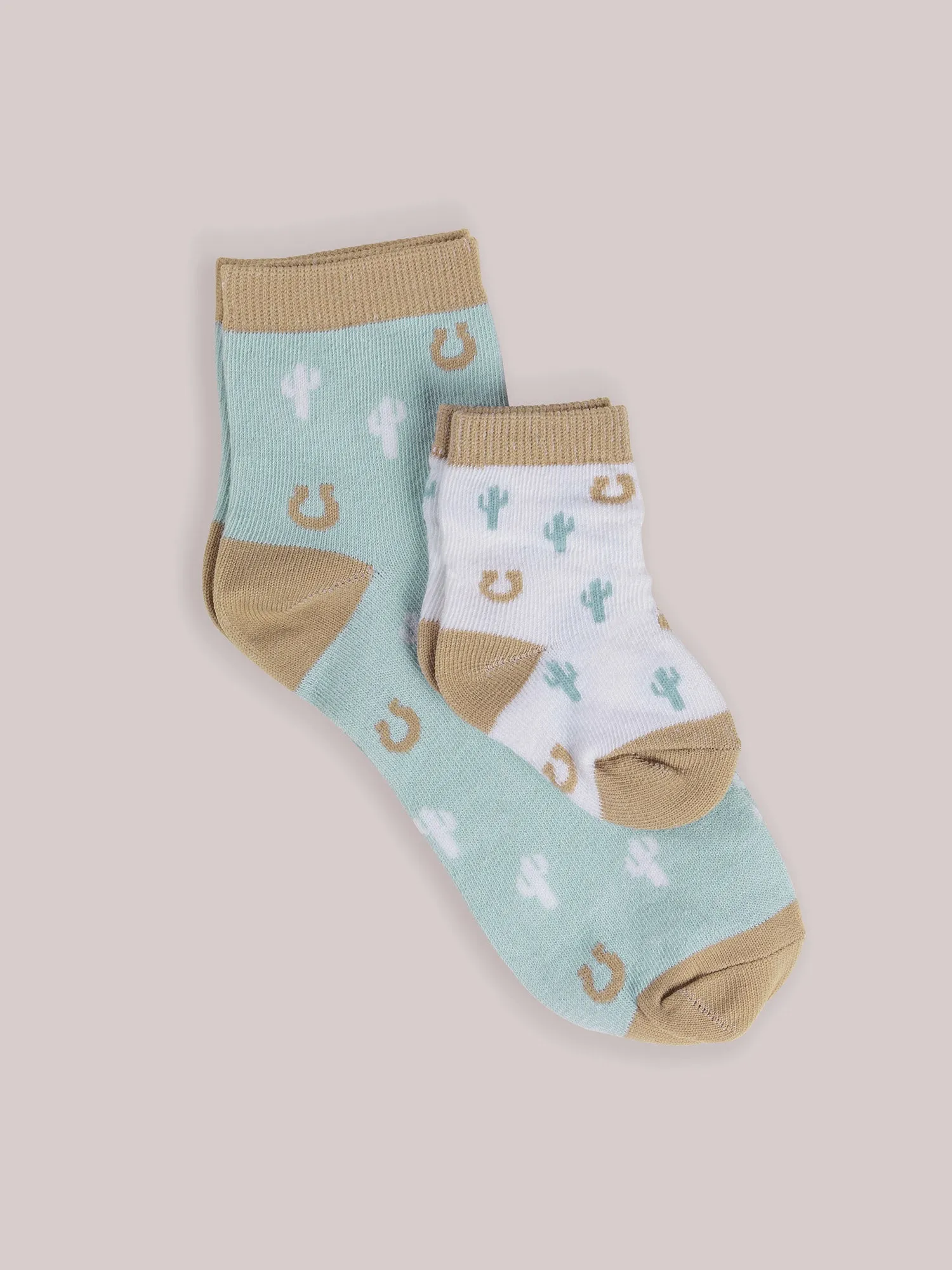 Mama & Me Matching Socks Set - Howdy Partner Blue