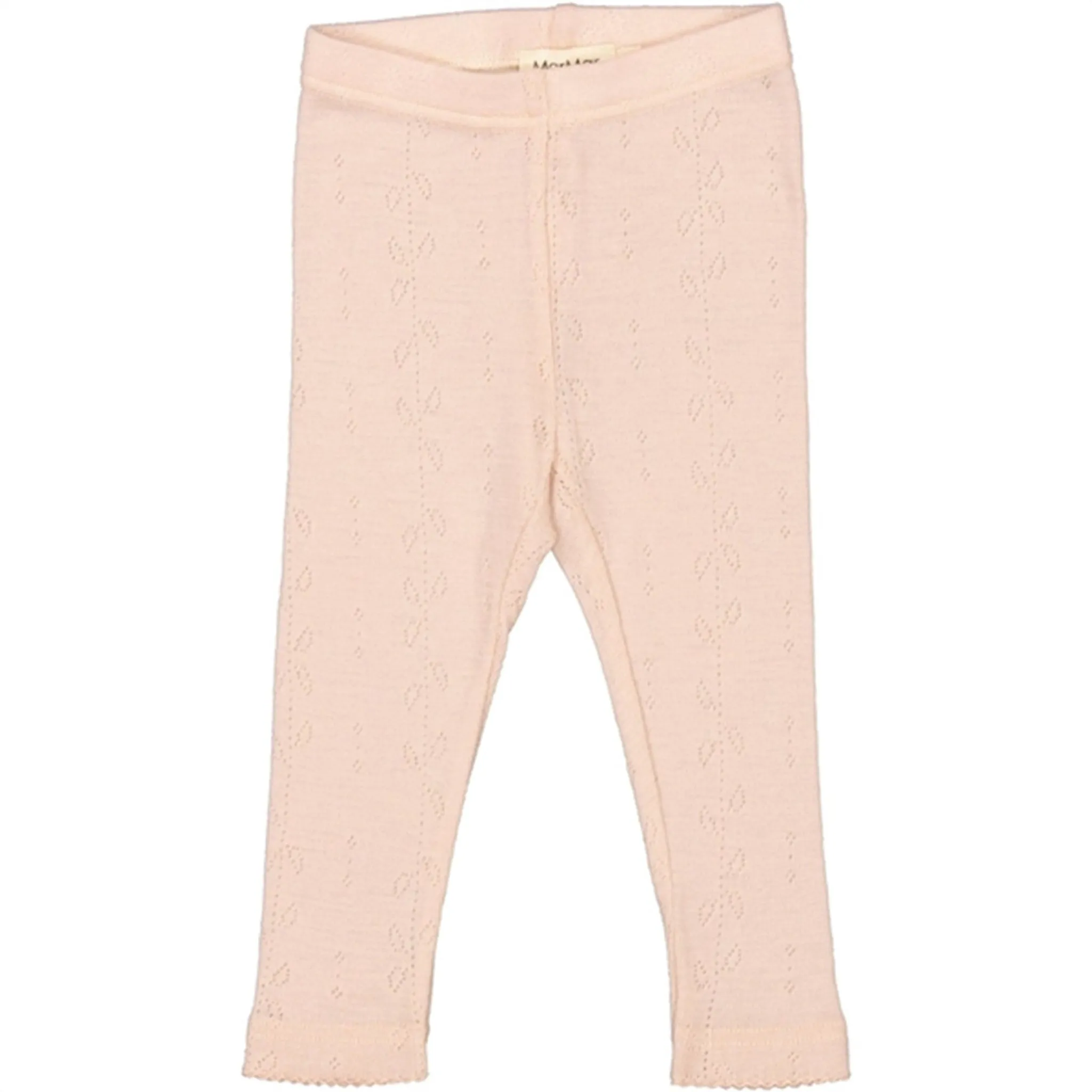 MarMar Wool Pointelle Sheer Rose Leg Leggings