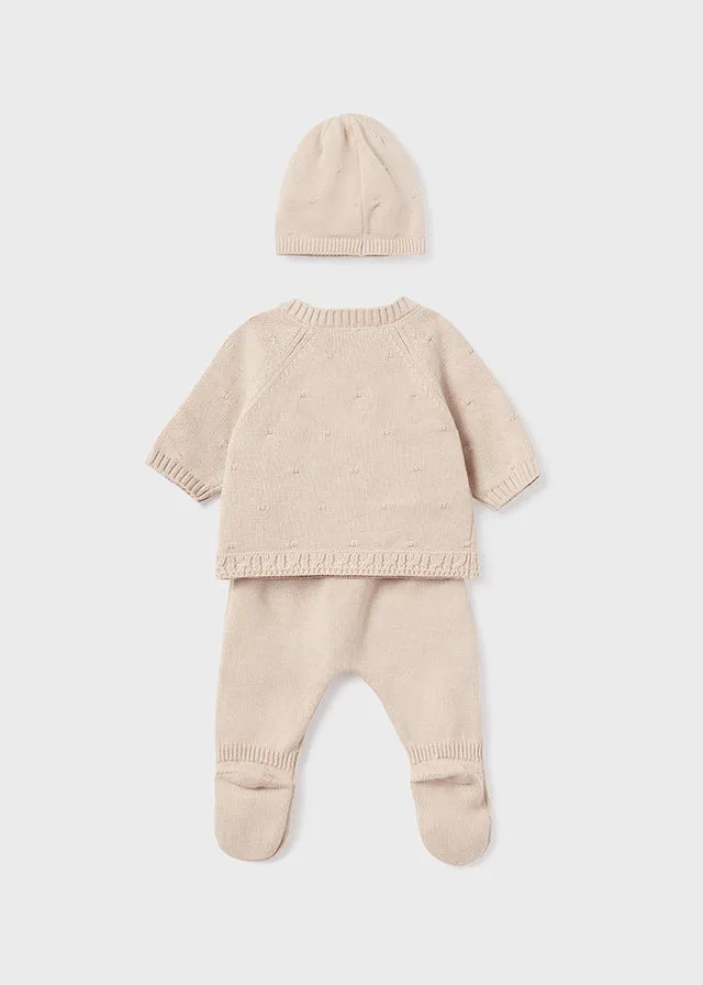 MAY Cream Knit Tricot 3-Piece Set