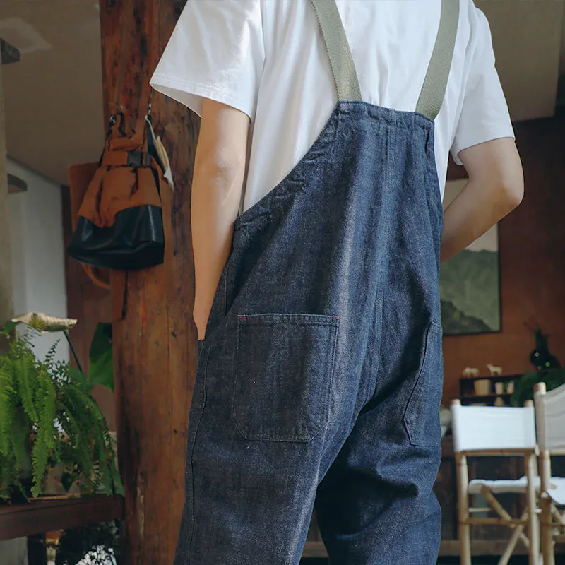 Men's Canvas Naval Dungaree In Blue