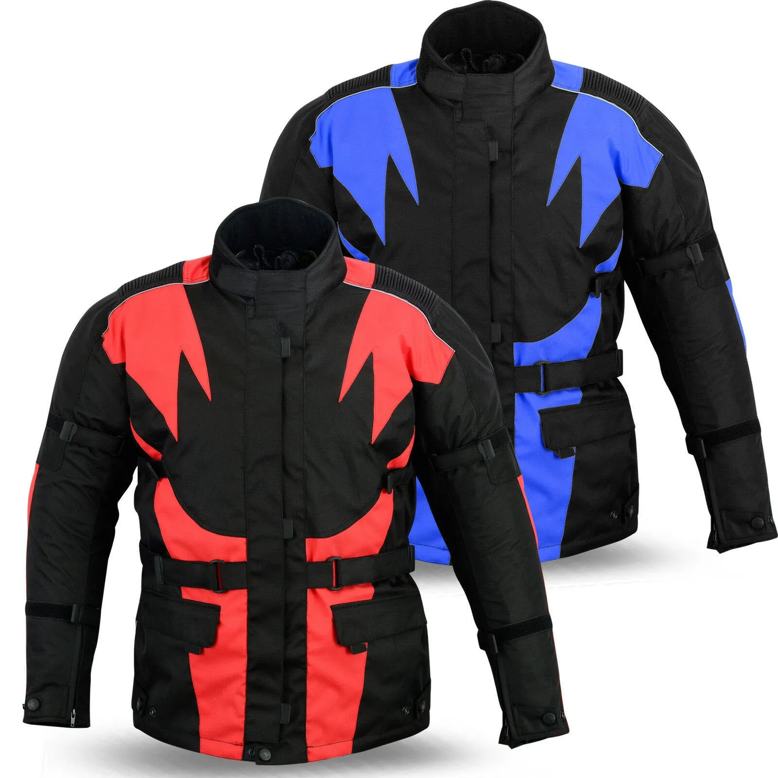 Mens Motorcycle Cordura Textile Waterproof Jackets Bikers CE Armored