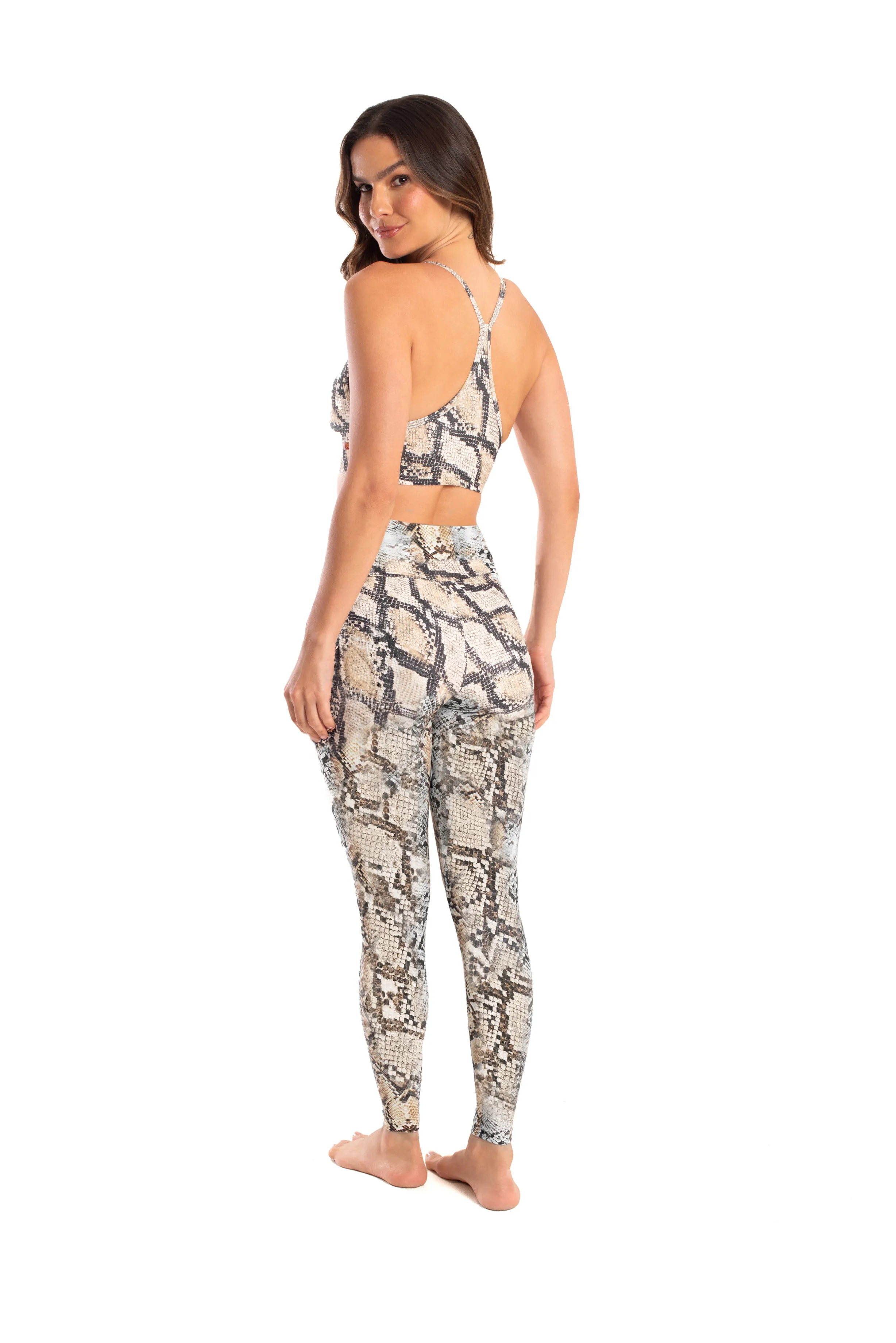 Mid Rise Leggings, Earth Cobra, Cool Form Light