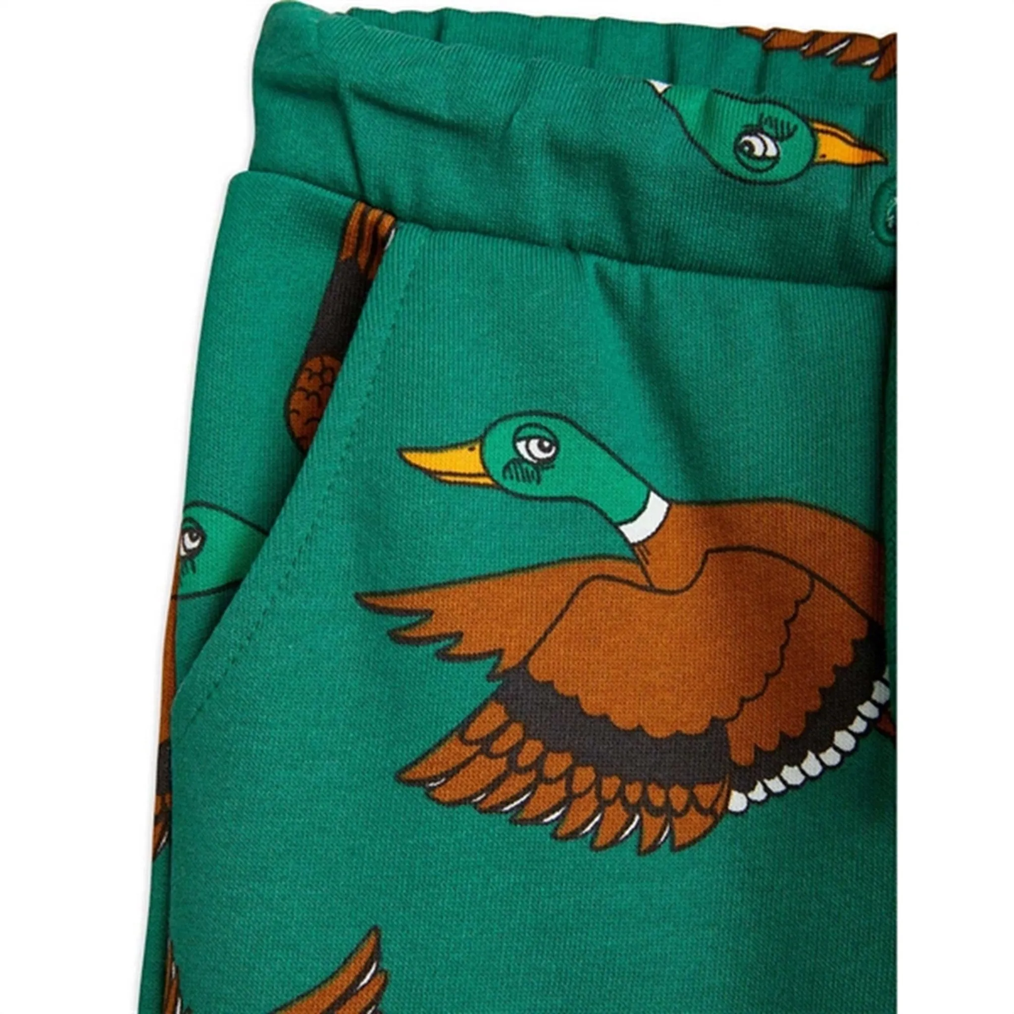 Mini Rodini Ducks Aop Sweatpants Green