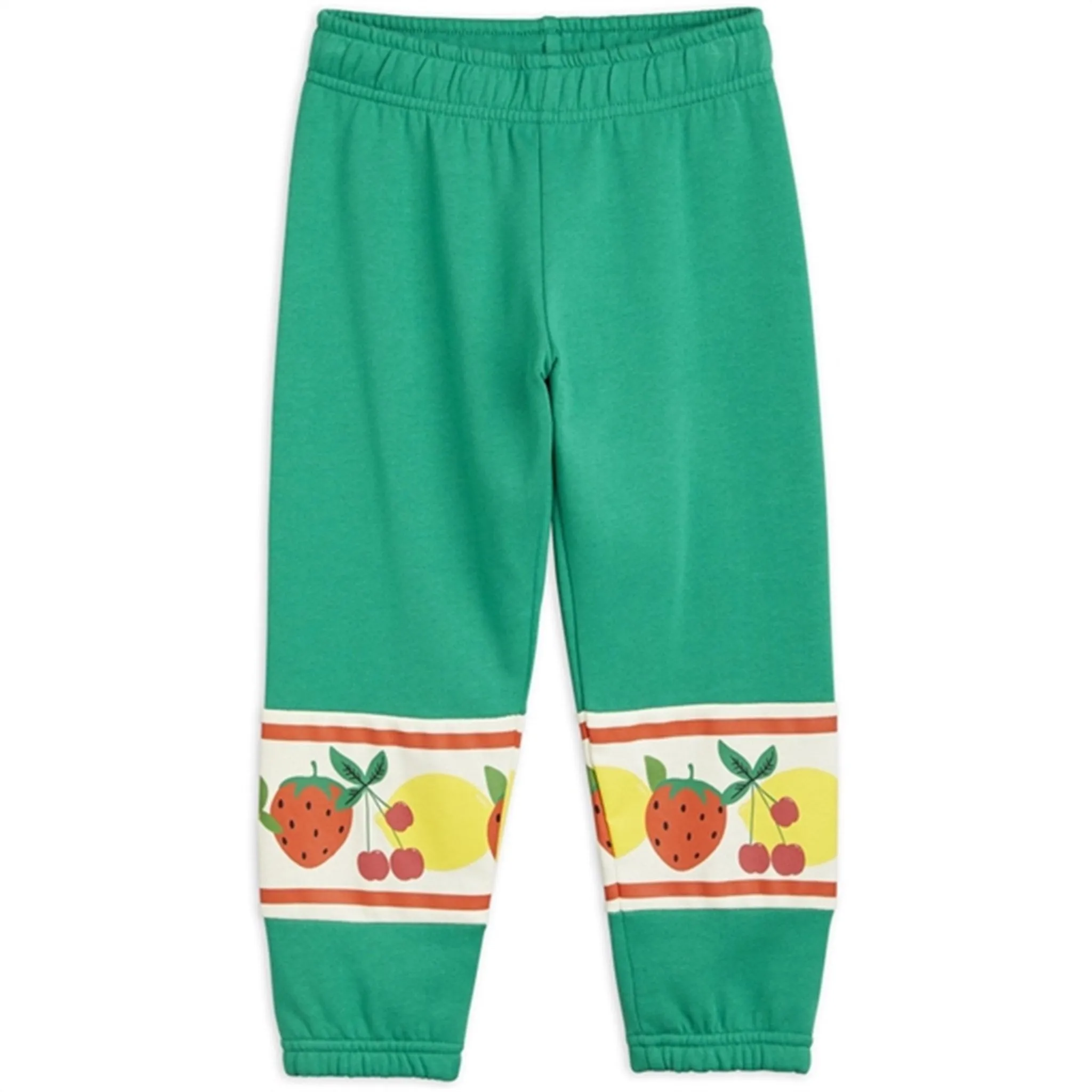 Mini Rodini Fruits Border Sweatpants Green