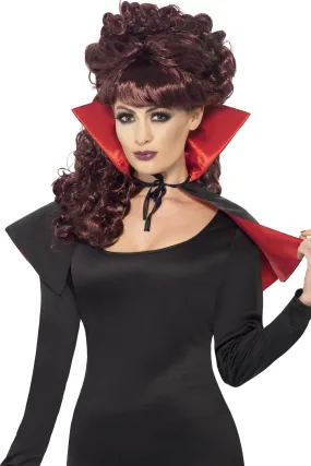 Mini Vamp Cape, Black & Red