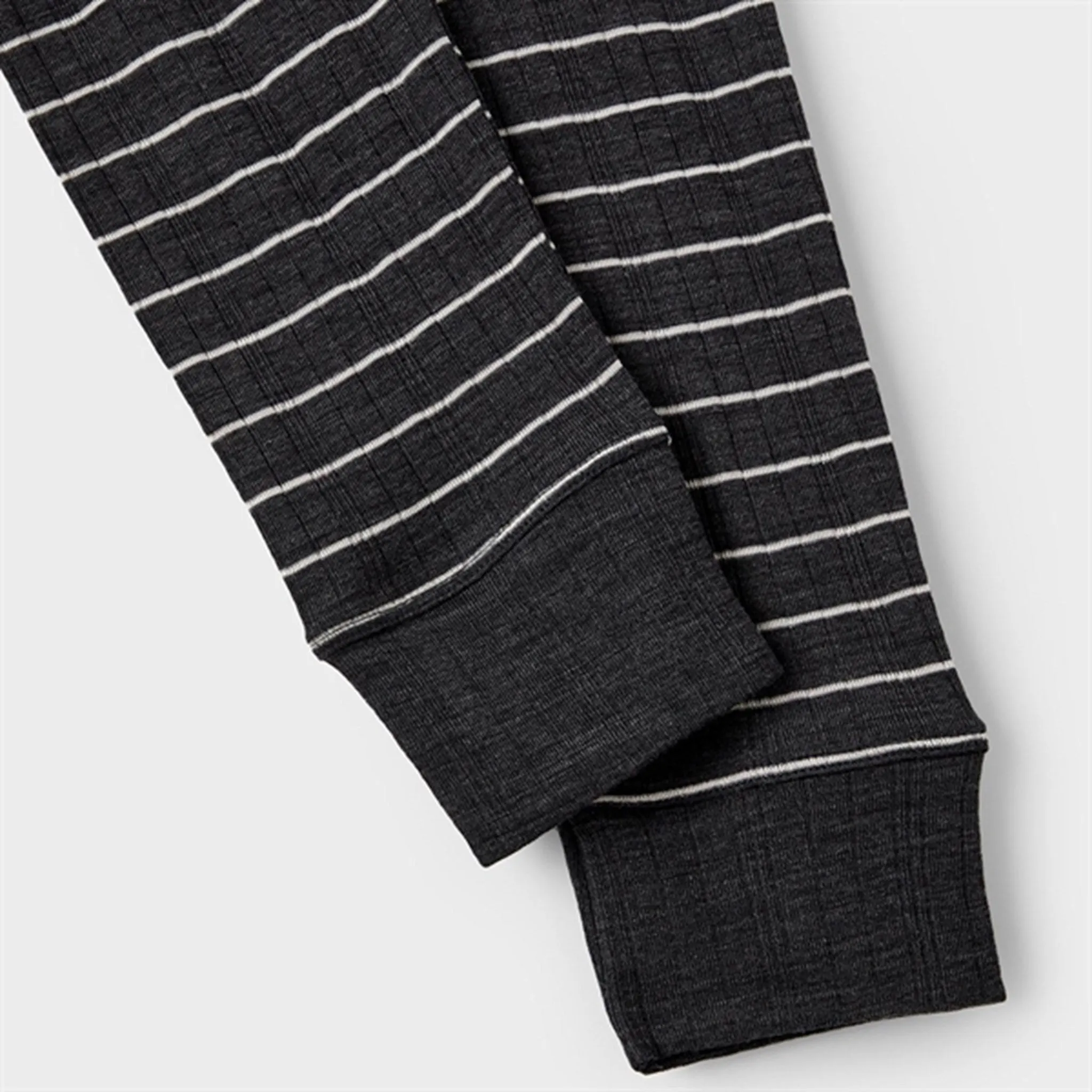 Name it Blue Graphite Stripes Wang Wool Needle Stripe Leggings