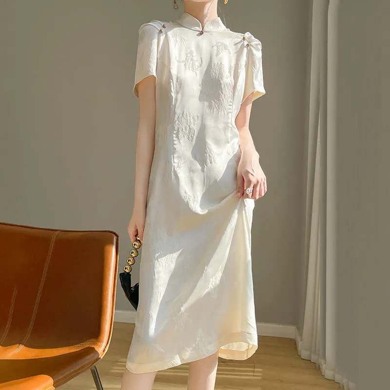 New Chinese Style Improved Cheongsam 2024 Summer Young High-End Temperament Small-Sized Girl's Casual Chinese Style Dress Women