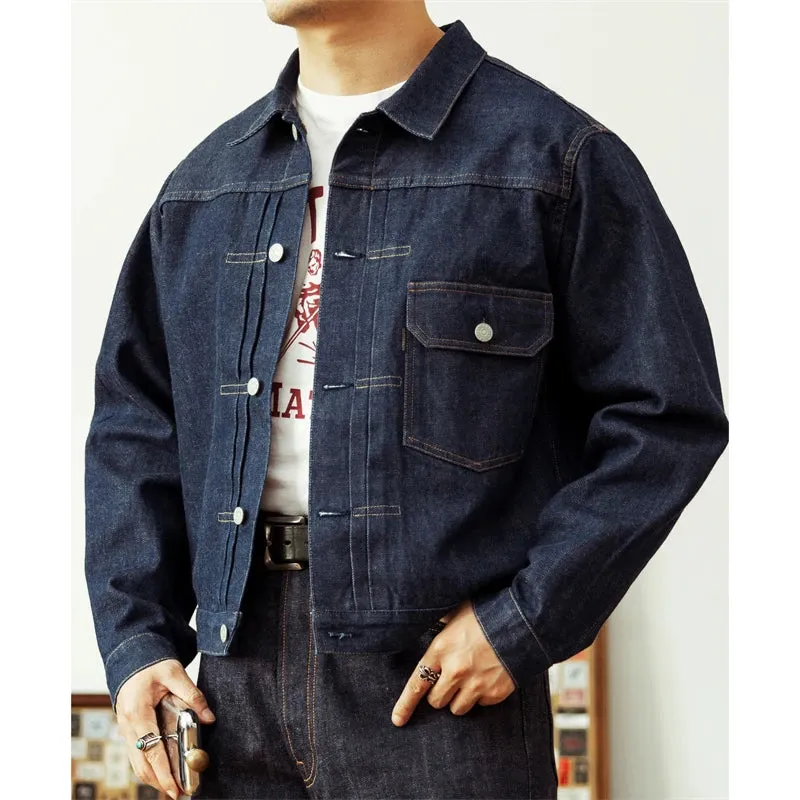 Noir Collection Ox-Head Embroidery Denim Jacket - Indigo 506XX