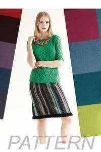 Noro 25 Striped Skirt PATTERN ONLY