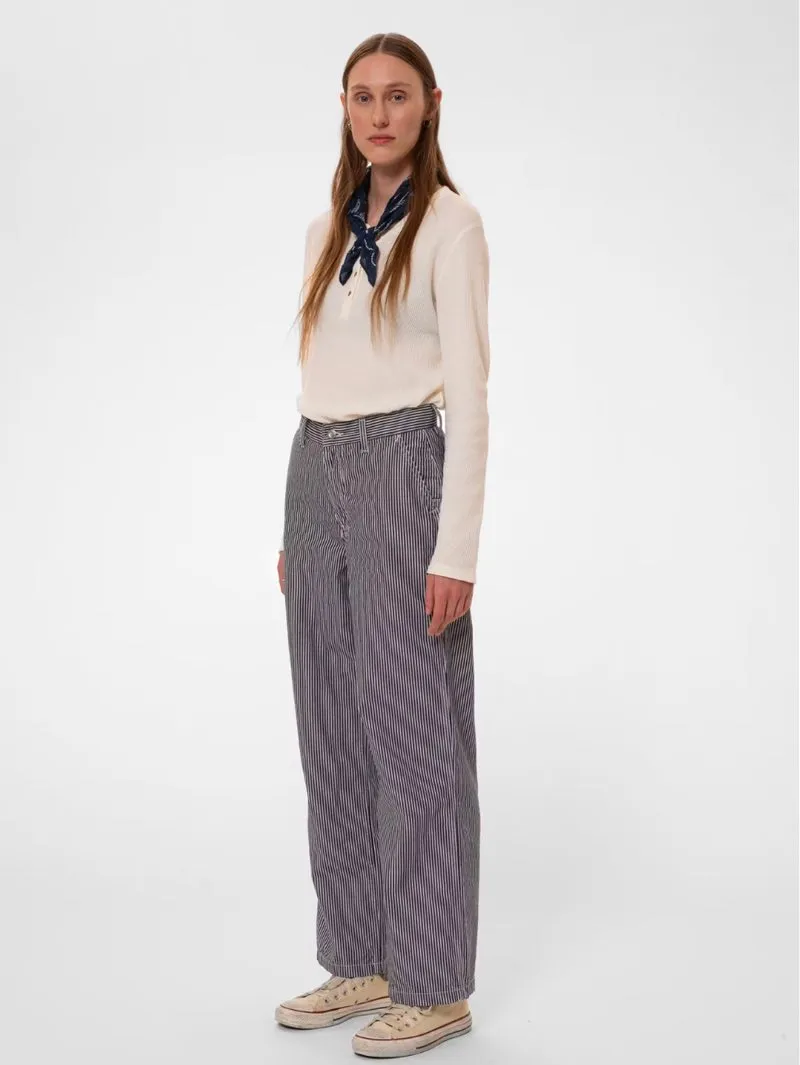 Nudie Jeans Stina Striped Hickory Pants