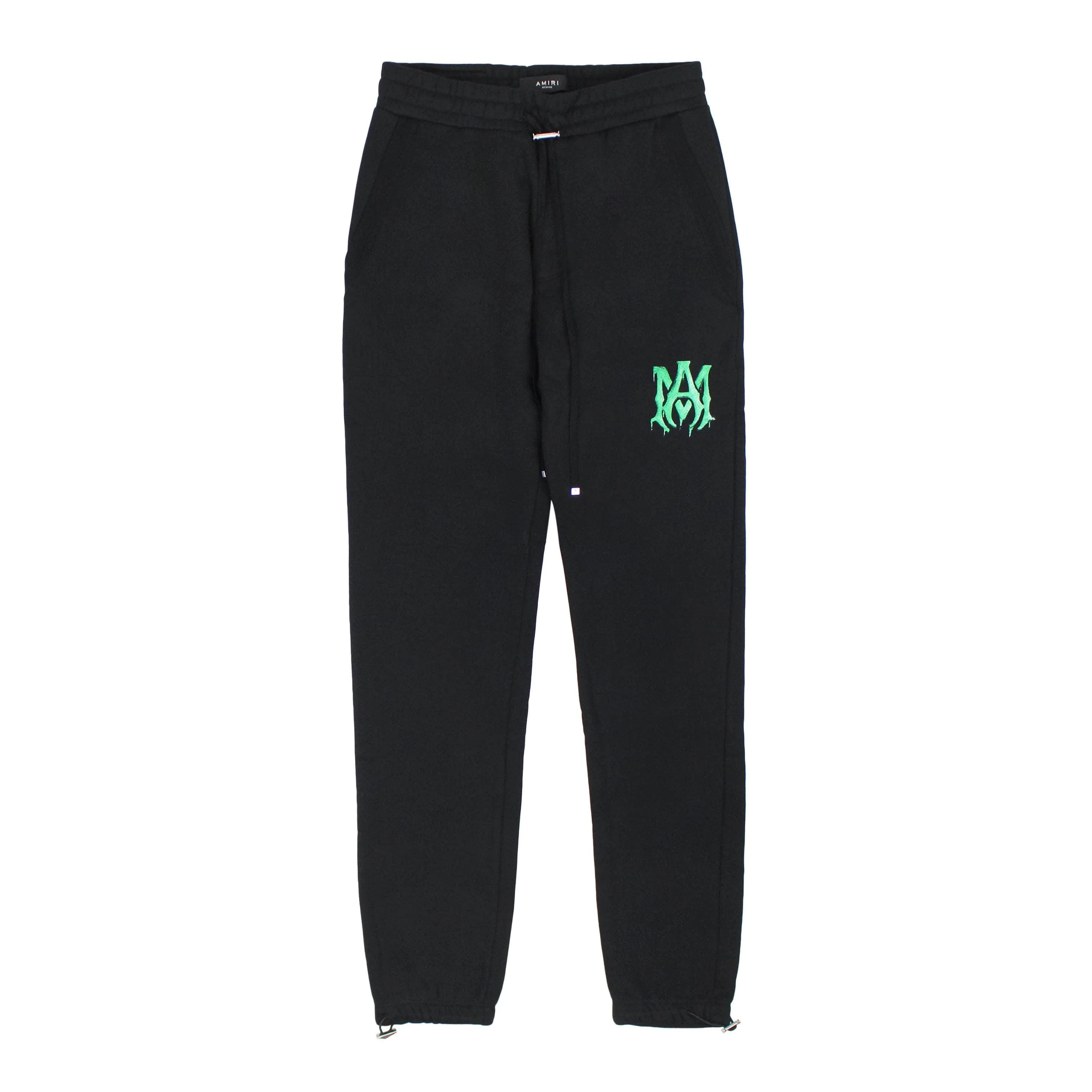 NWT Amiri WATERCOLOR MA SWEATPANT Black&Green Jogger Sweatpants Size XL $790