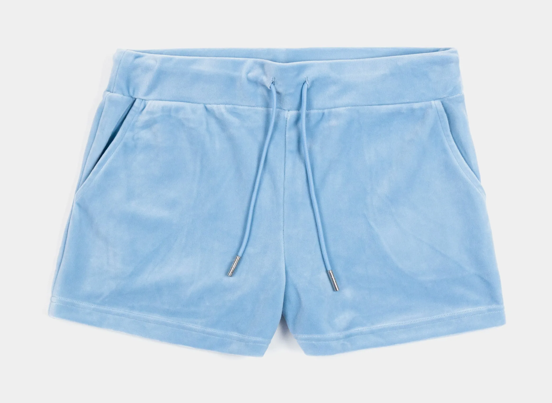 OG Bling Velour Womens Shorts (Blue)