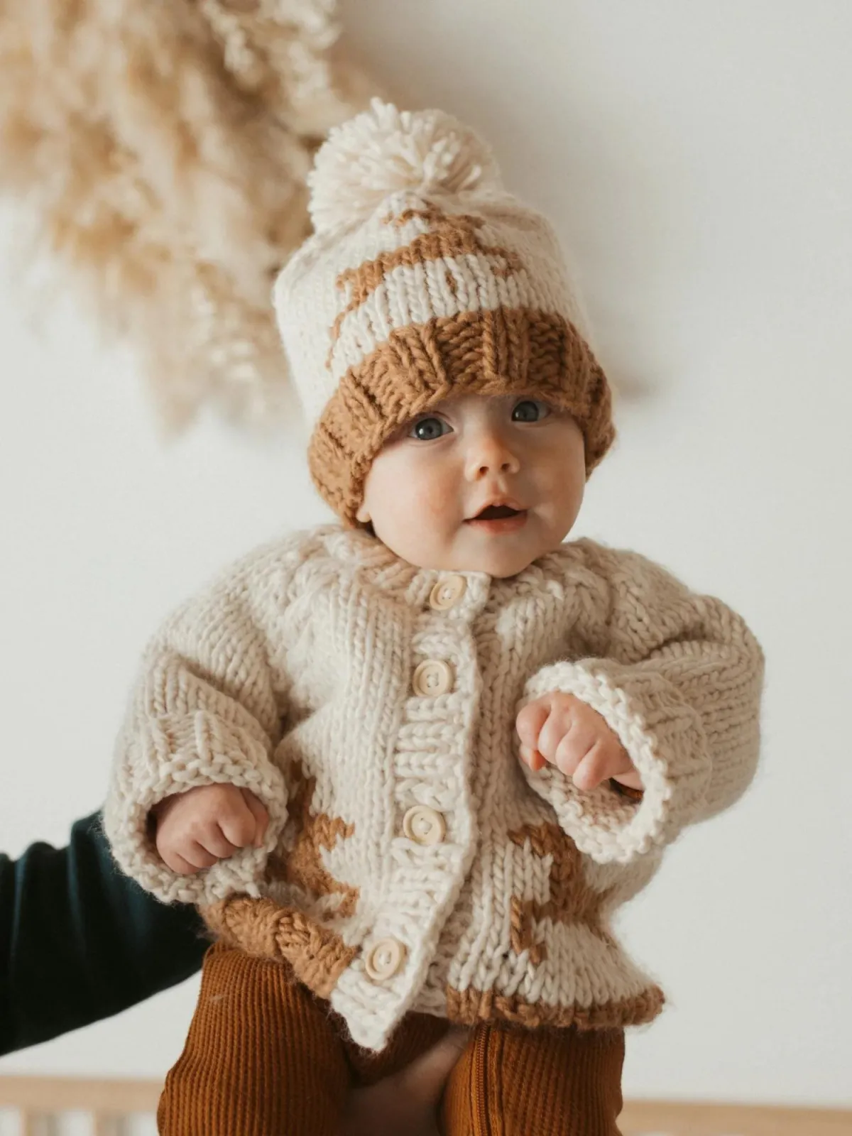 Oh Deer Knit Pom Hat