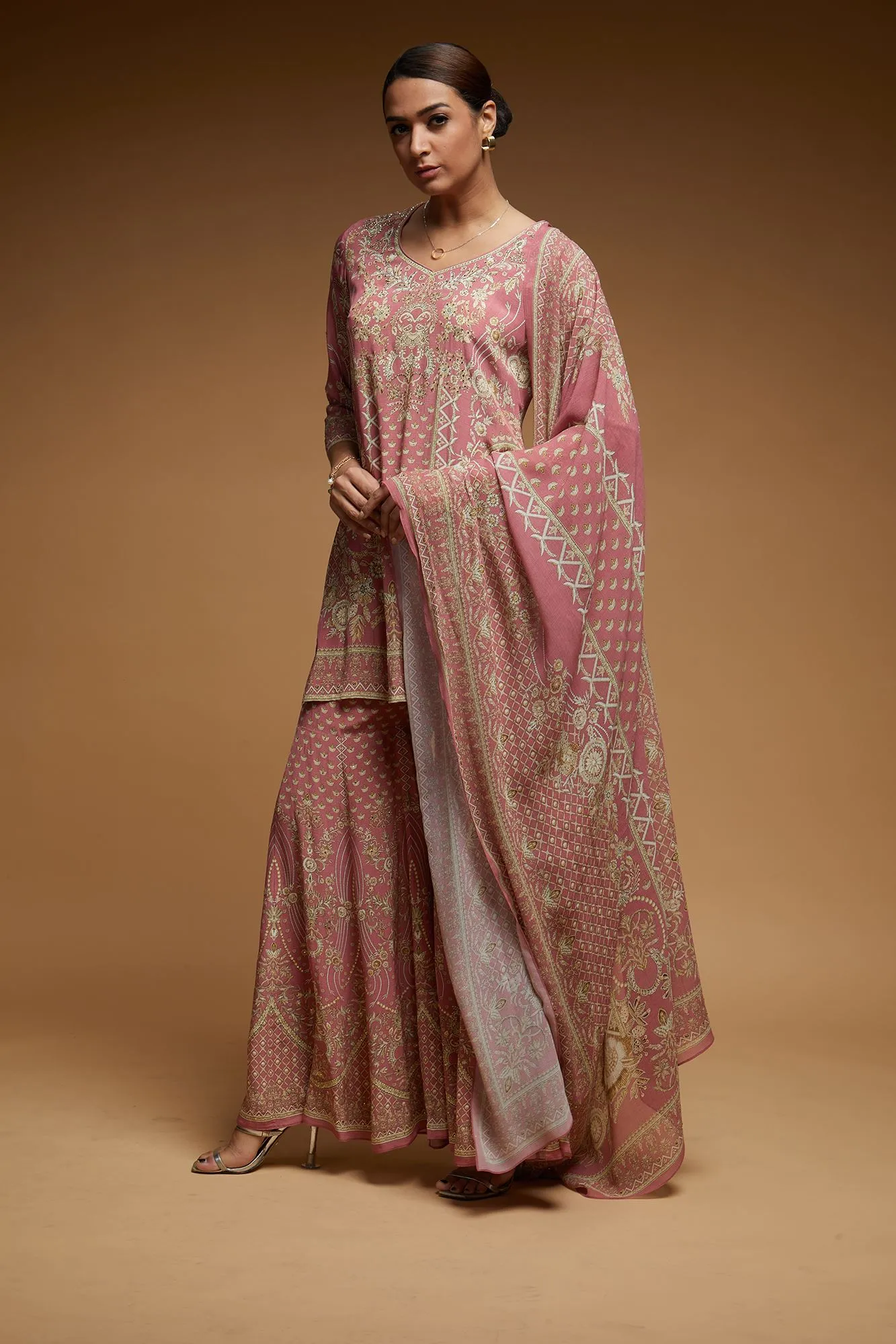 Pale Pink Sharara