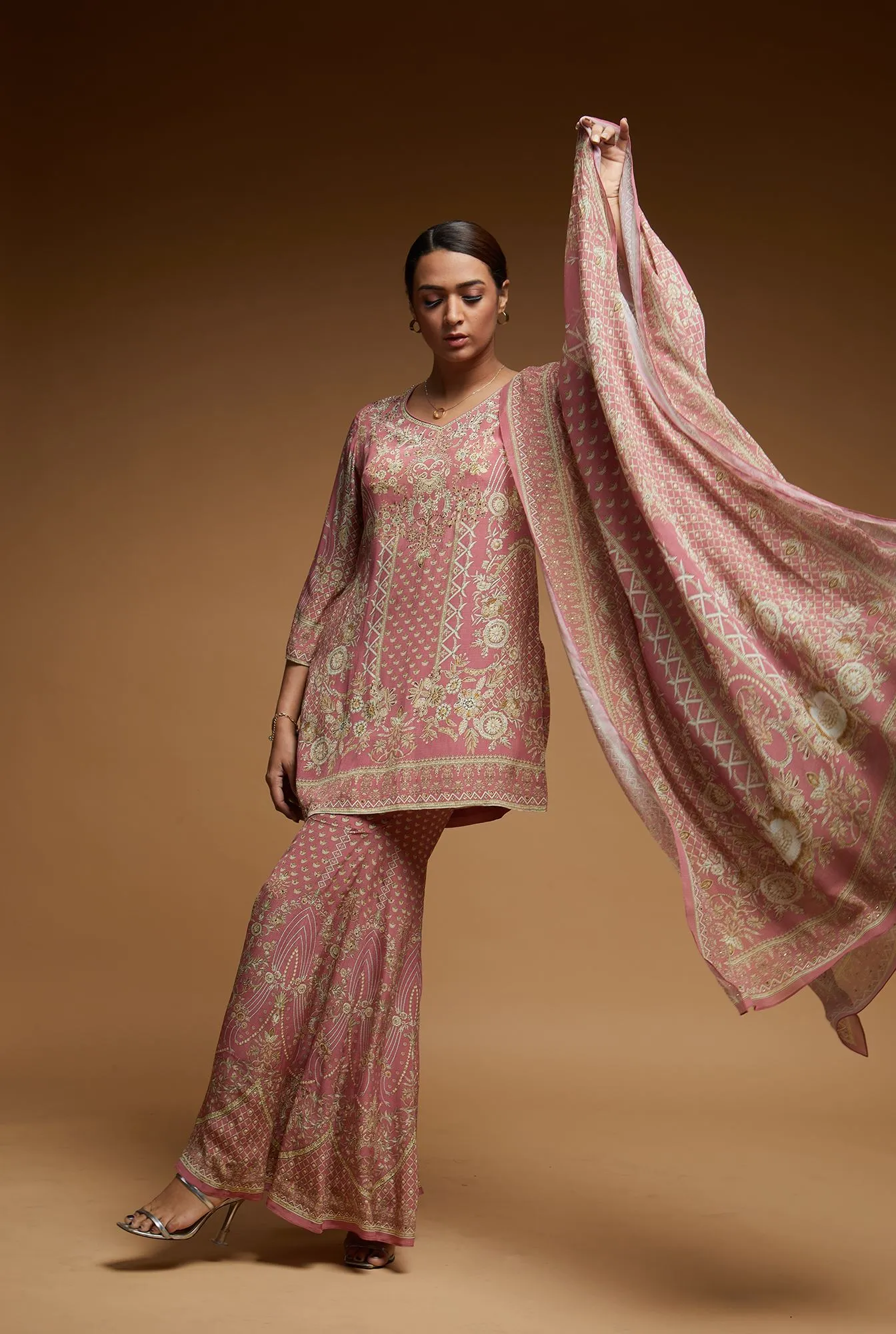 Pale Pink Sharara