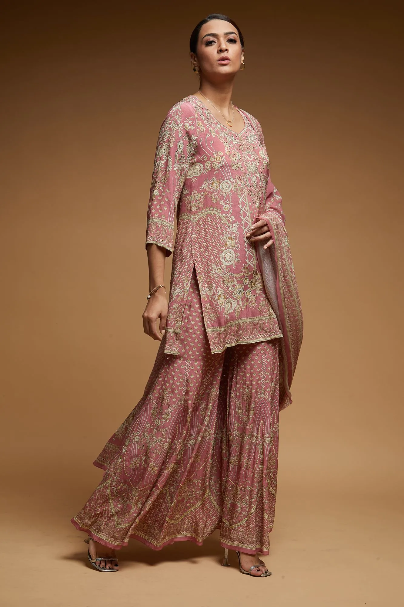 Pale Pink Sharara